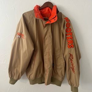 vintage 90’s NASCAR hooters racing jacket size XL